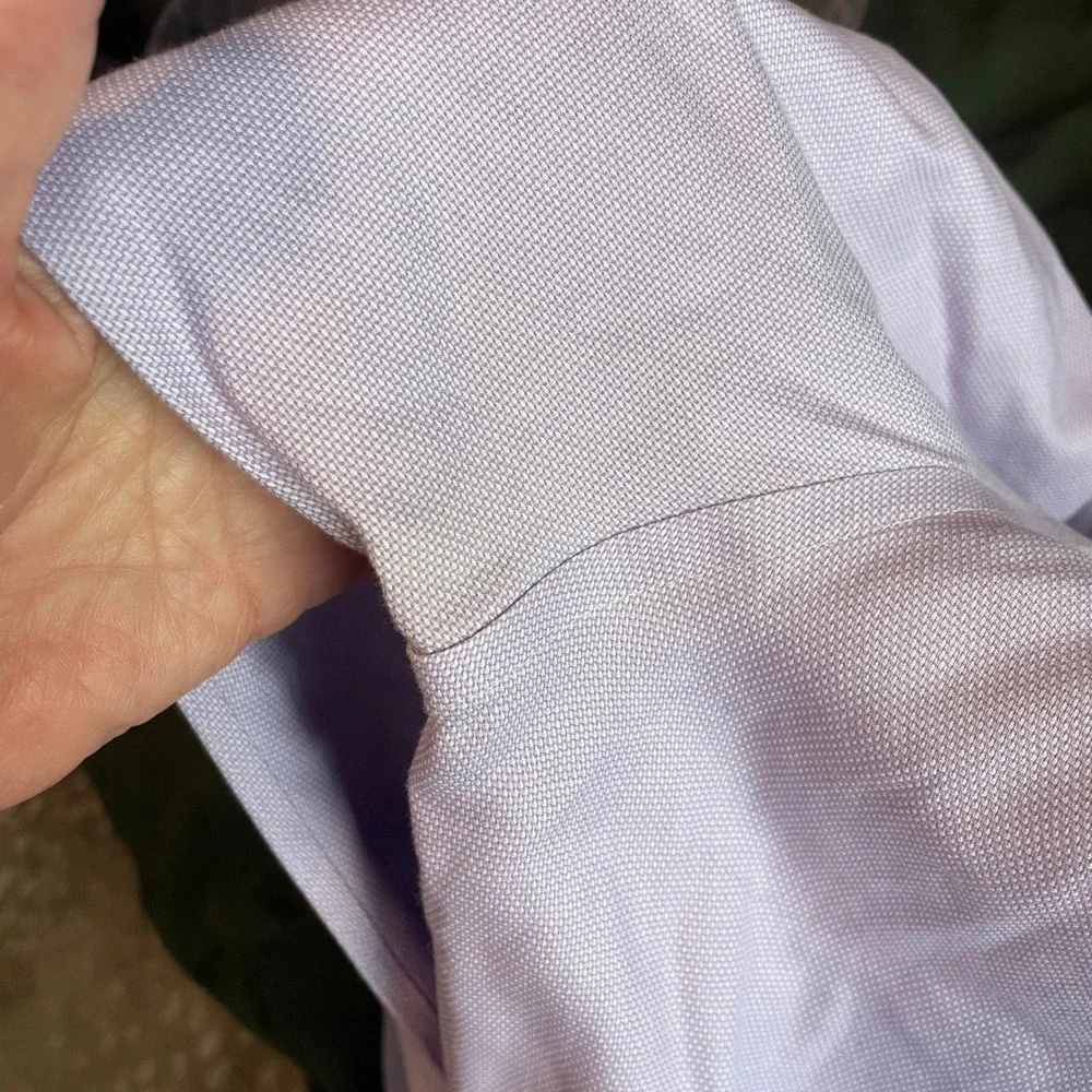 Banana‎ Republic Mens XL Non-Iron Tailored Slim Fit Shirt Warm Violet 410759-03